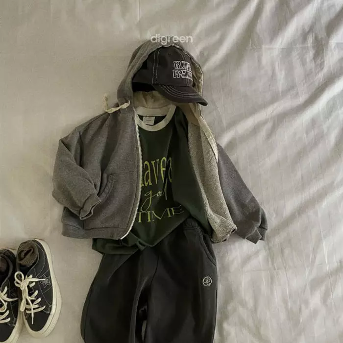 Digreen - Korean Children Fashion - #discoveringself - Us Hoody Zip-up - 12