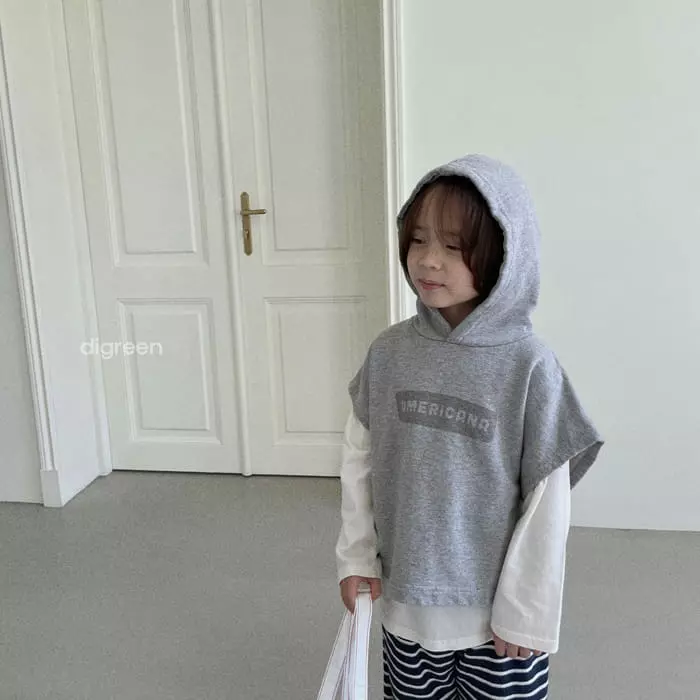Digreen - Korean Children Fashion - #discoveringself - Hoody Vest