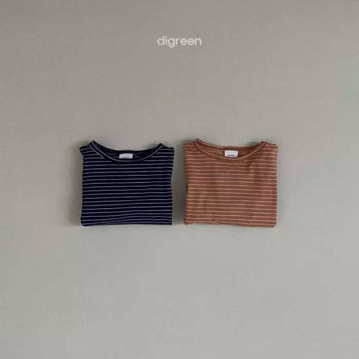 Digreen - Korean Children Fashion - #discoveringself - Saint Stripes Tee - 6