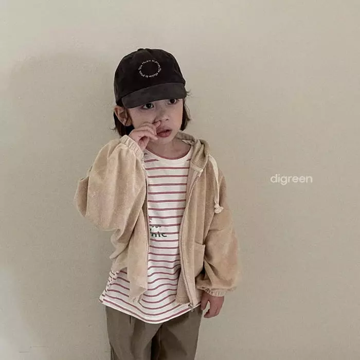 Digreen - Korean Children Fashion - #fashionkids - Castela Hoody Zip-up - 3