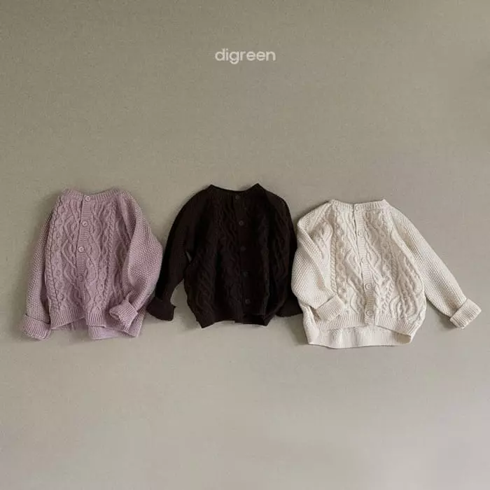 Digreen - Korean Children Fashion - #fashionkids - Fisherman Cardigan - 2