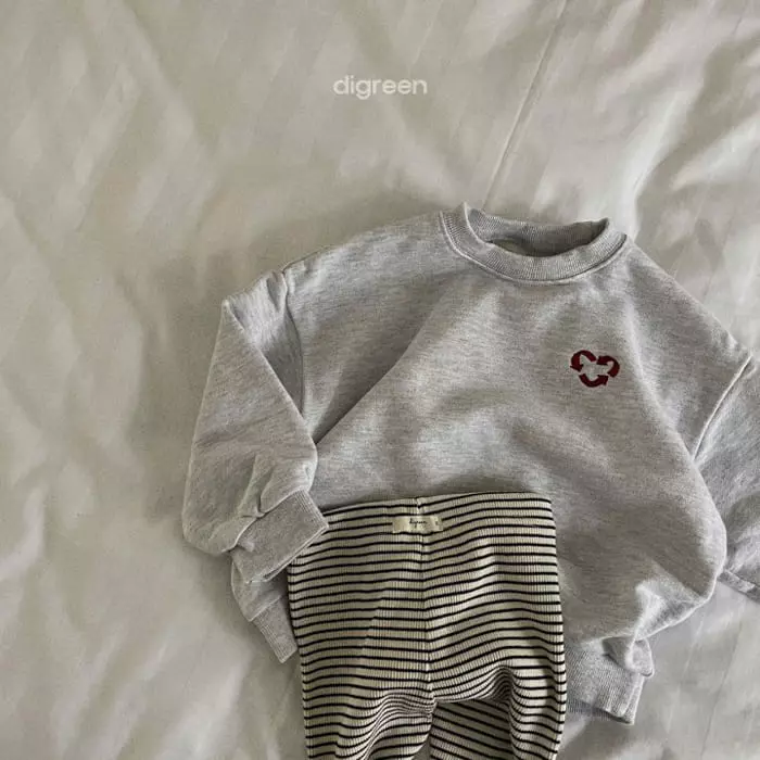Digreen - Korean Children Fashion - #fashionkids - Heart Sweatshirt - 11