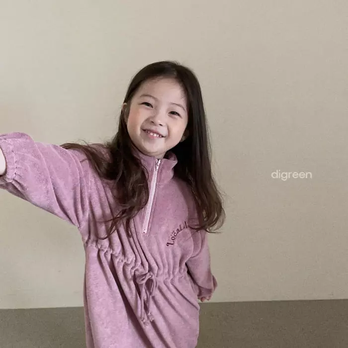 Digreen - Korean Children Fashion - #kidsshorts - Terry One-piece - 7