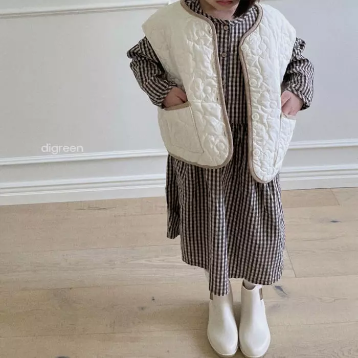Digreen - Korean Children Fashion - #kidsshorts - Cloud Quliting Vest - 3