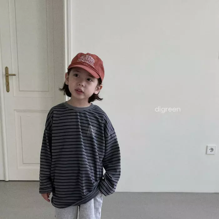 Digreen - Korean Children Fashion - #kidsshorts - Pigment Think Tee - 5
