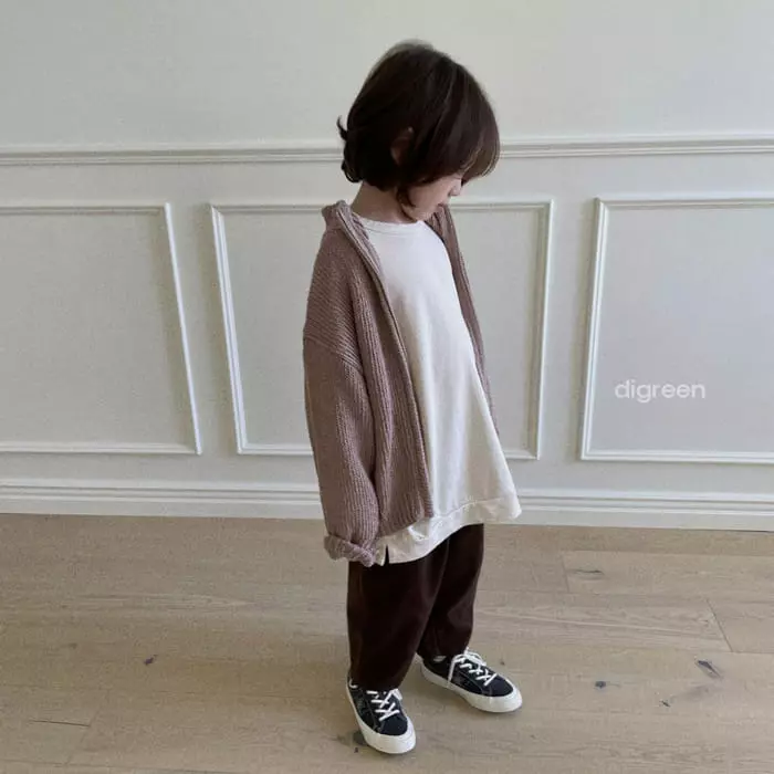 Digreen - Korean Children Fashion - #fashionkids - Two Way Knit Zip-up - 4