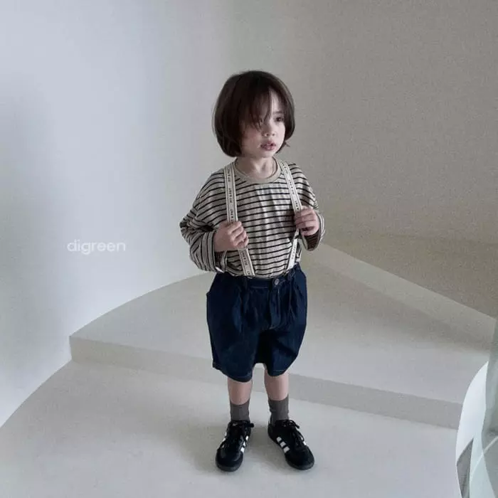 Digreen - Korean Children Fashion - #kidsshorts - Line Suspenders - 11