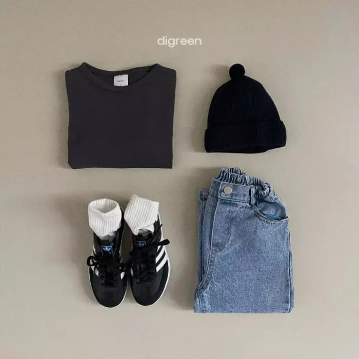 Digreen - Korean Children Fashion - #kidsshorts - Bread Jeans - 9