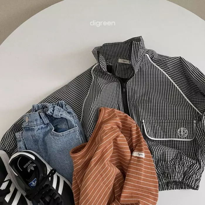 Digreen - Korean Children Fashion - #kidsshorts - Saint Stripes Tee - 8