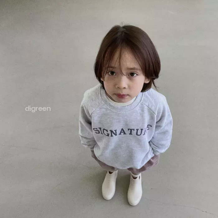 Digreen - Korean Children Fashion - #kidsshorts - Signature Sweatshirt