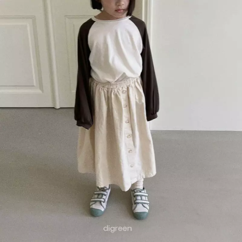 Digreen - Korean Children Fashion - #fashionkids - Button Skirt - 4
