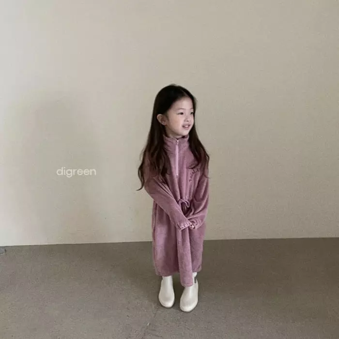 Digreen - Korean Children Fashion - #kidsstore - Terry One-piece - 8