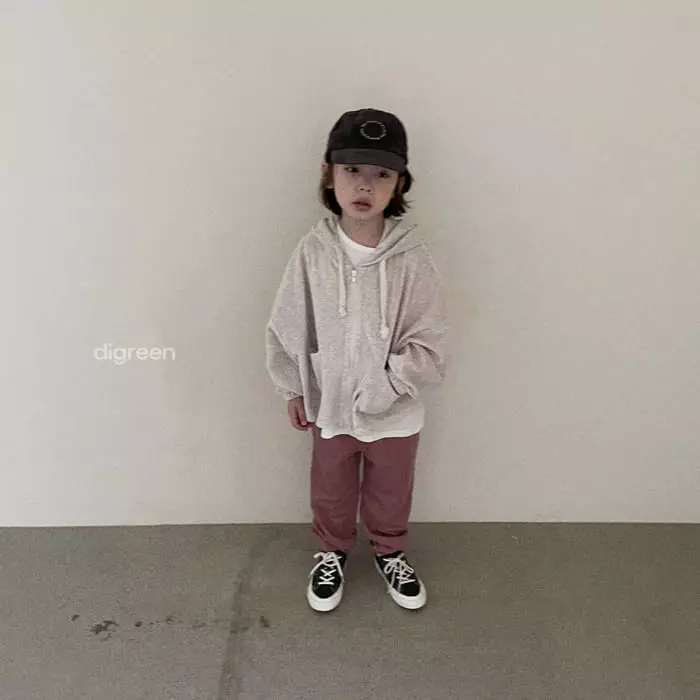 Digreen - Korean Children Fashion - #kidsstore - Castela Hoody Zip-up - 5