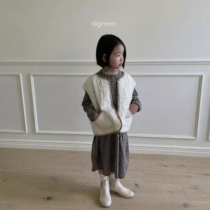 Digreen - Korean Children Fashion - #kidsshorts - Cloud Quliting Vest - 4