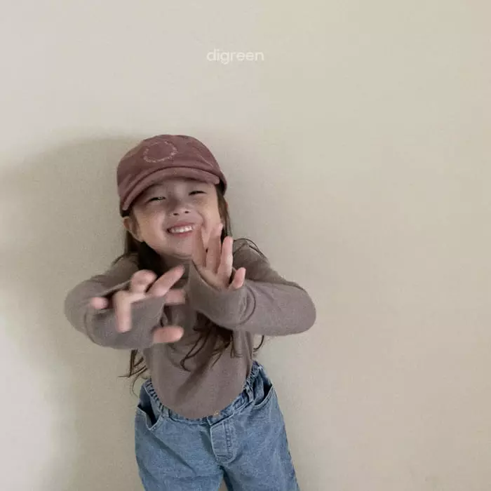 Digreen - Korean Children Fashion - #kidsstore - Finger Whole Tee - 2