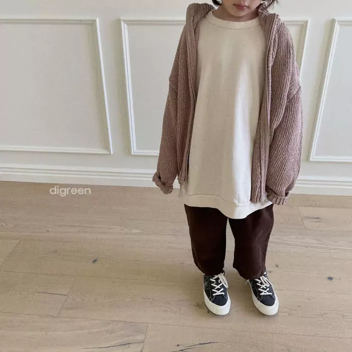 Digreen - Korean Children Fashion - #kidzfashiontrend - Two Way Knit Zip-up - 6