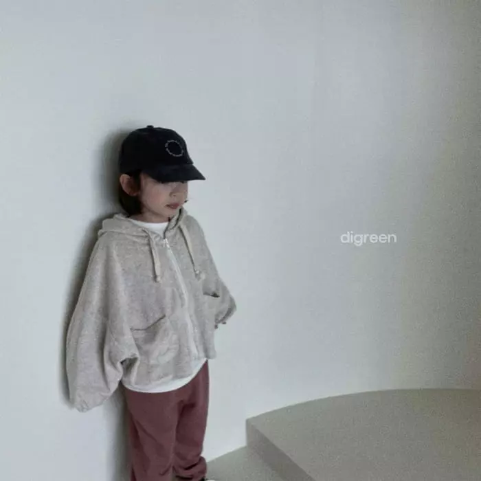 Digreen - Korean Children Fashion - #littlefashionista - Castela Hoody Zip-up - 8