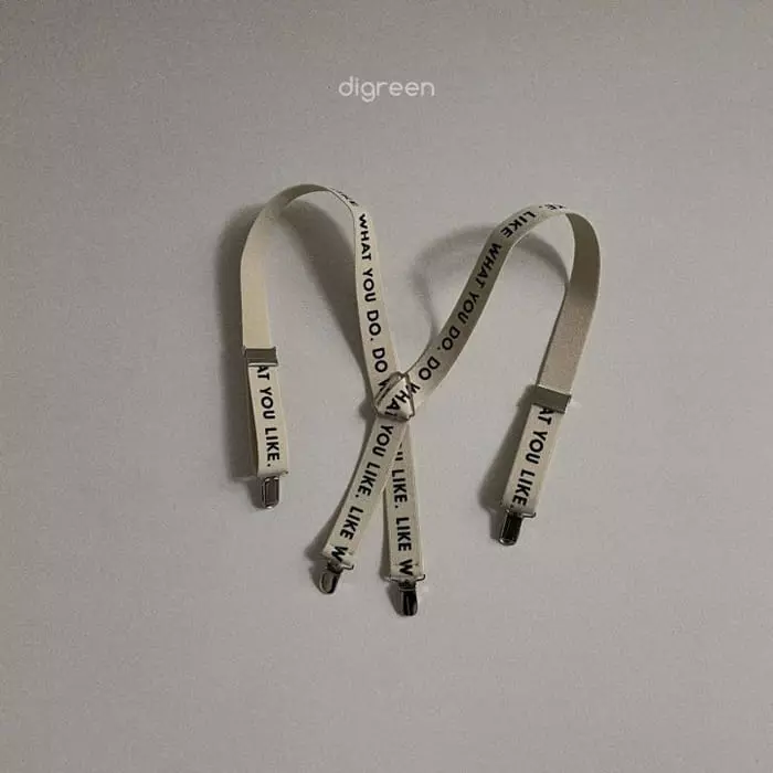 Digreen - Korean Children Fashion - #magicofchildhood - Lettering Suspenders - 3