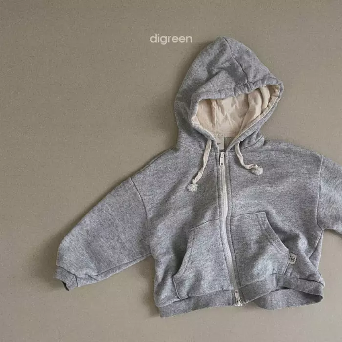 Digreen - Korean Children Fashion - #magicofchildhood - Us Hoody Zip-up - 5