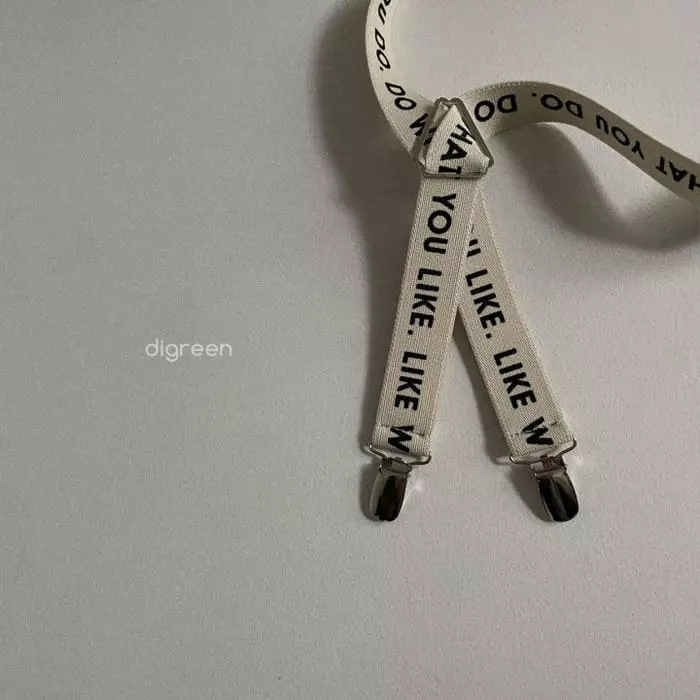 Digreen - Korean Children Fashion - #magicofchildhood - Lettering Suspenders - 4