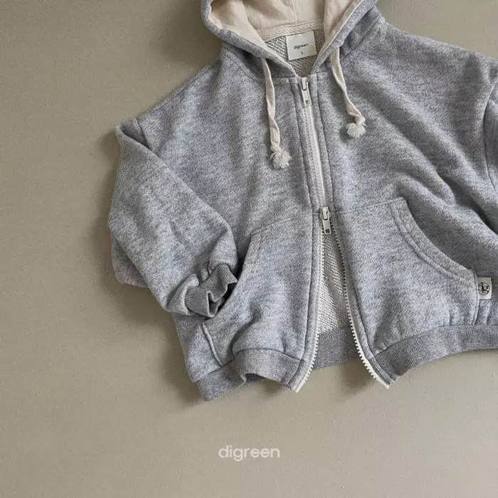 Digreen - Korean Children Fashion - #minifashionista - Us Hoody Zip-up - 6
