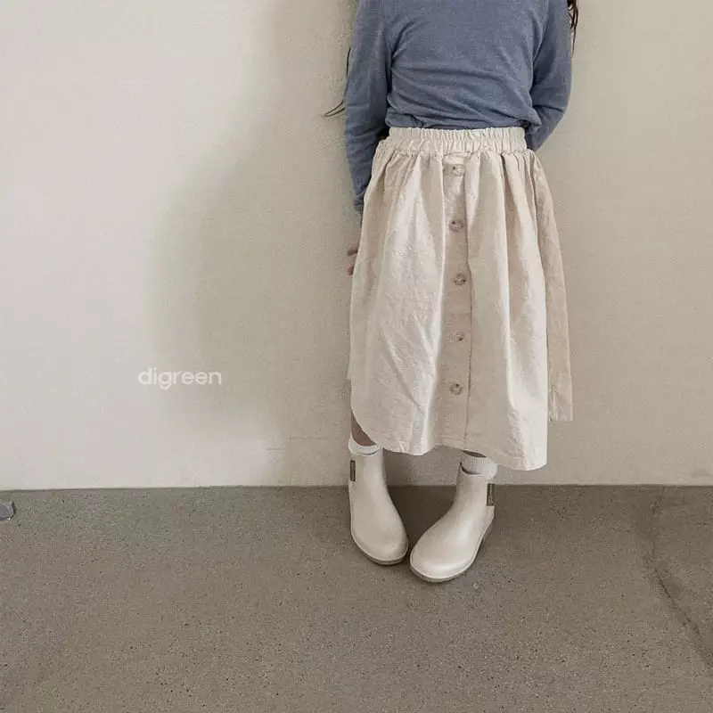 Digreen - Korean Children Fashion - #minifashionista - Button Skirt - 10