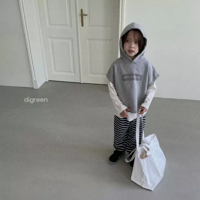 Digreen - Korean Children Fashion - #prettylittlegirls - Hoody Vest - 10