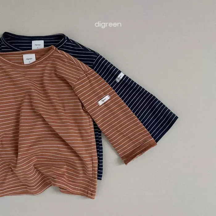 Digreen - Korean Children Fashion - #prettylittlegirls - Saint Stripes Tee