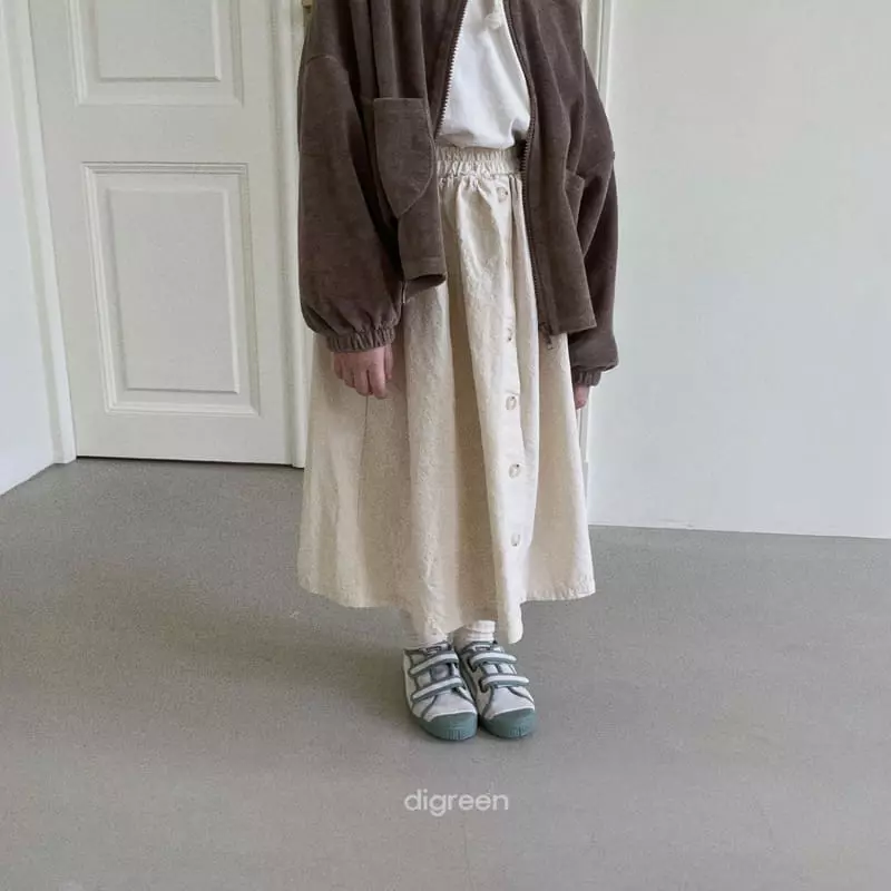 Digreen - Korean Children Fashion - #prettylittlegirls - Button Skirt - 11