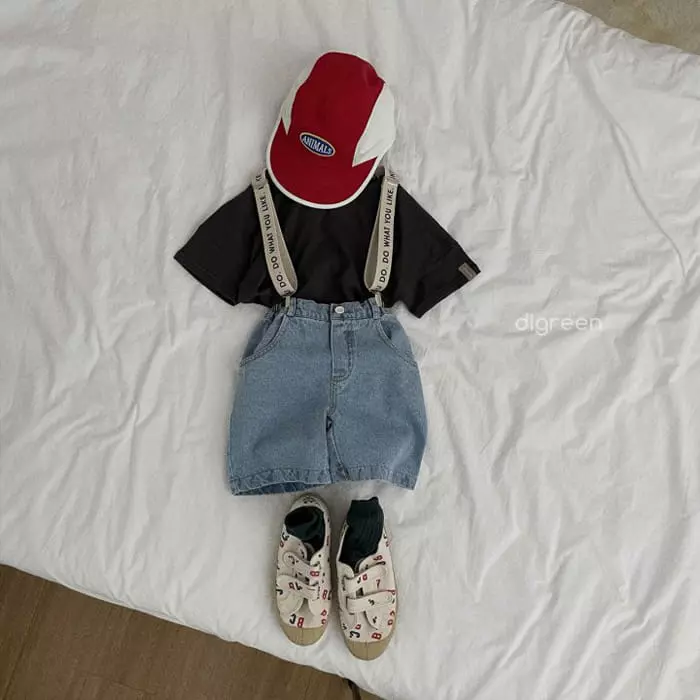 Digreen - Korean Children Fashion - #stylishchildhood - Lettering Suspenders - 8