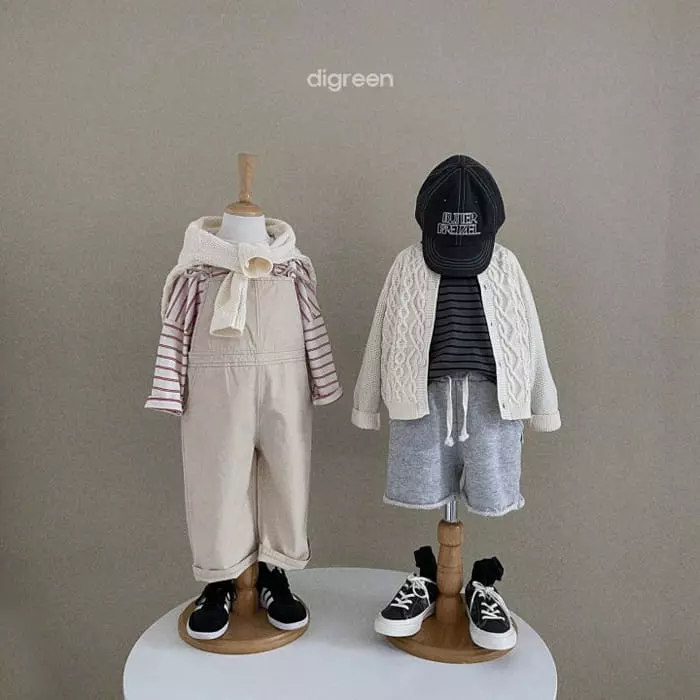 Digreen - Korean Children Fashion - #toddlerclothing - Tunnel Overalls - 12