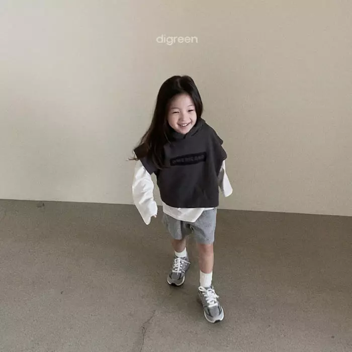 Digreen - Korean Children Fashion - #toddlerclothing - Hoody Vest - 12