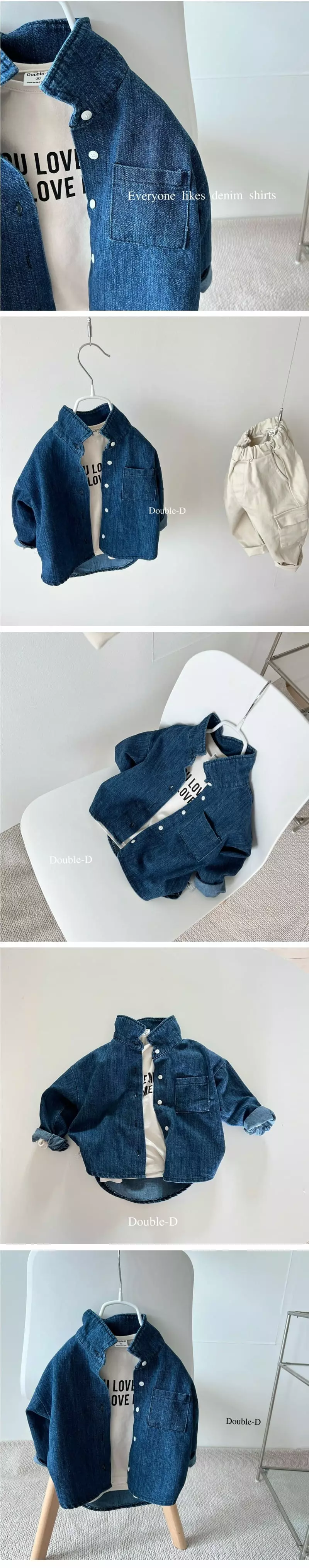 Doubled - Korean Children Fashion - #designkidswear - Denim Shirt - 2