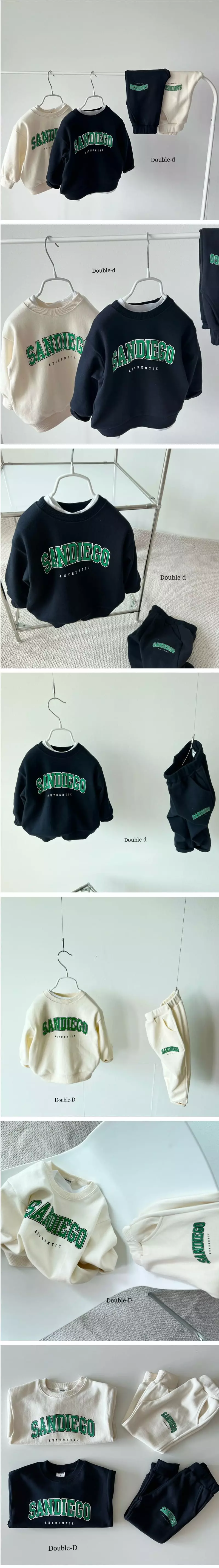 Doubled - Korean Children Fashion - #fashionkids - San Diego Top Bottom Set - 2