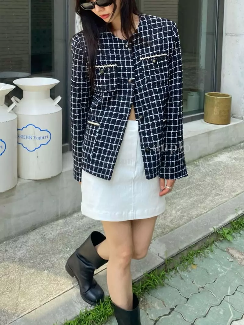 Duplo - Korean Women Fashion - #womensfashion - Sha Twid Jacket - 4