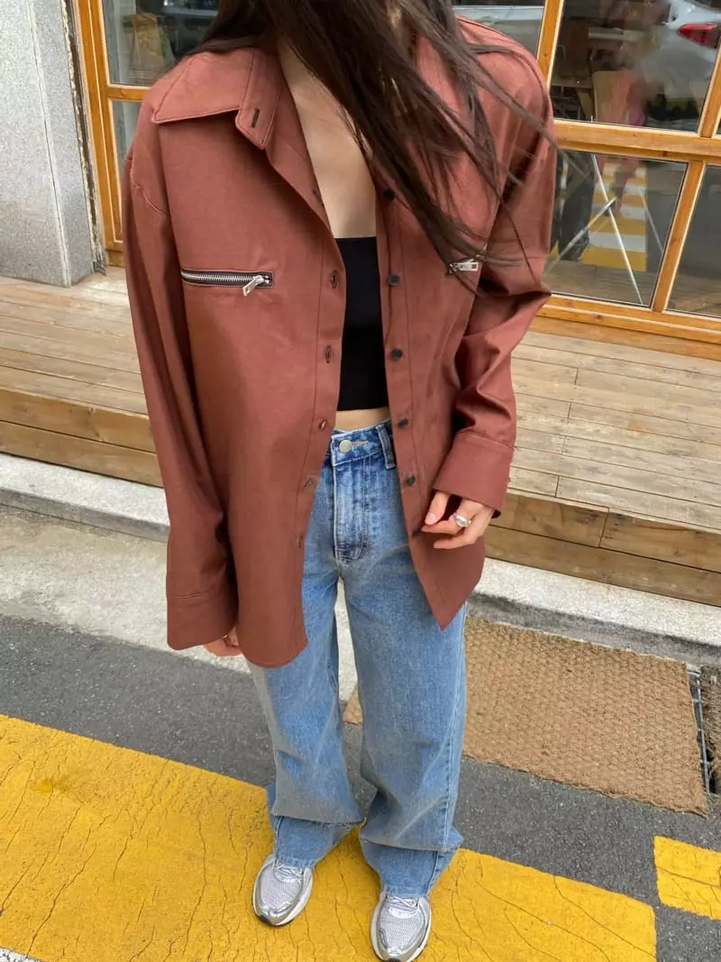 Duplo - Korean Women Fashion - #momslook - Mer Stitch Shirt