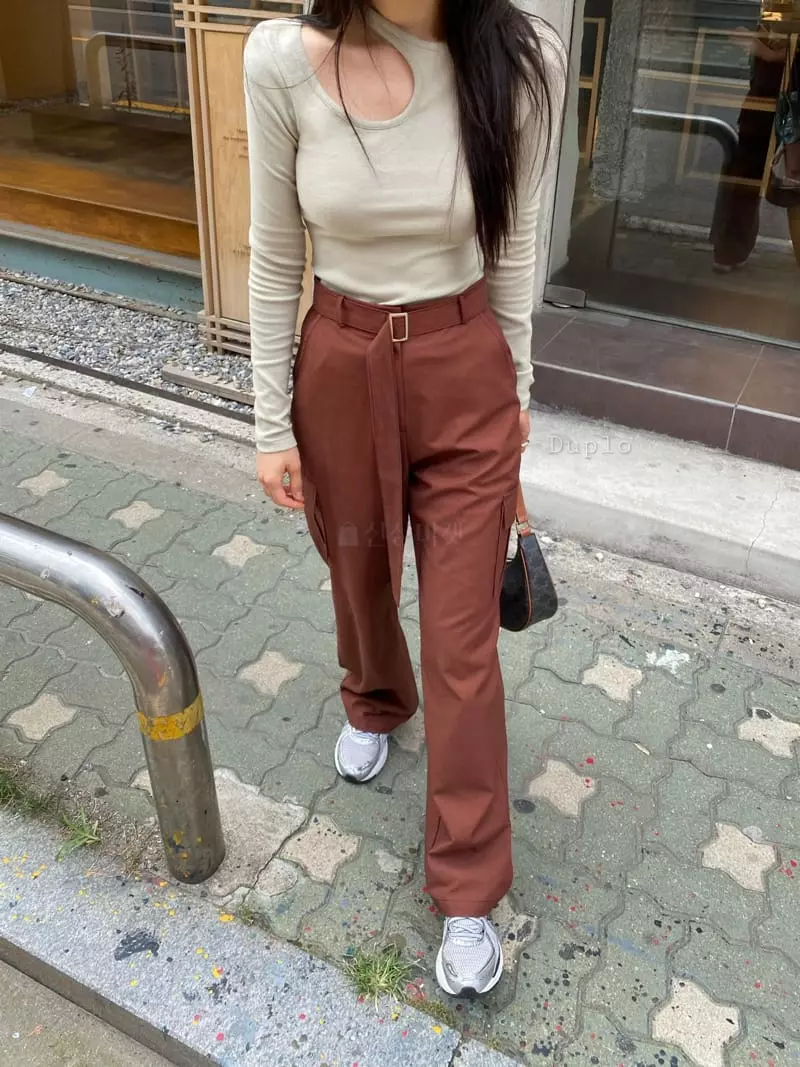 Duplo - Korean Women Fashion - #momslook - Mer Stitch Pants - 3