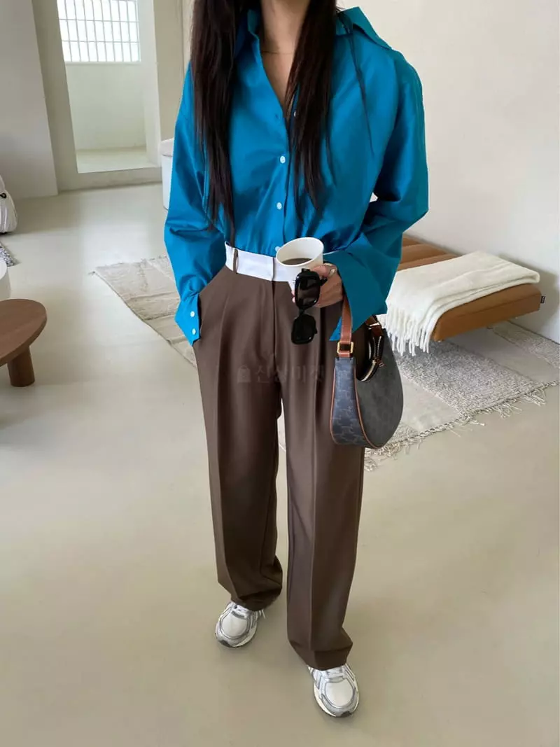 Duplo - Korean Women Fashion - #vintageinspired - Row Pants - 4
