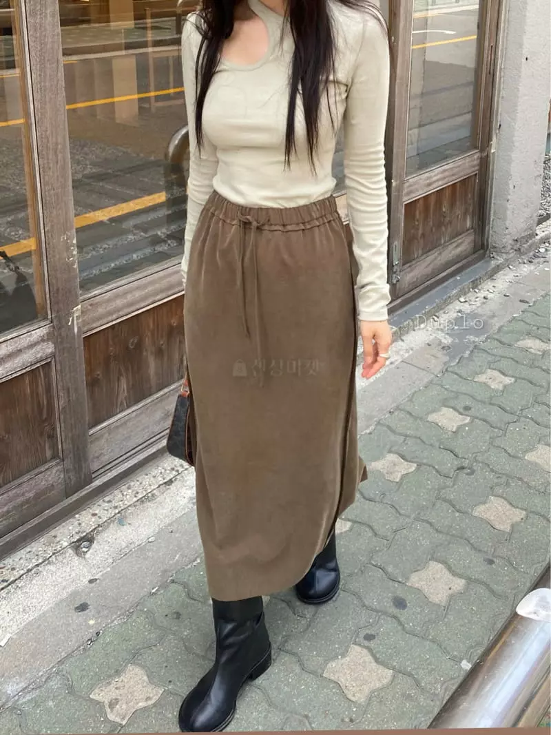 Duplo - Korean Women Fashion - #womensfashion - Silky Tencel Skrit - 3