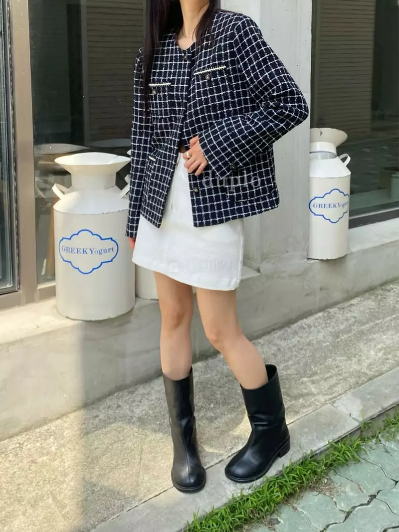 Duplo - Korean Women Fashion - #womensfashion - Sha Twid Jacket - 5