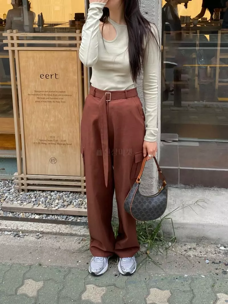 Duplo - Korean Women Fashion - #momslook - Mer Stitch Pants - 4