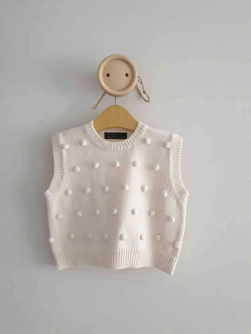 Eclair - Korean Children Fashion - #designkidswear - Pong Pomg Vest - 4