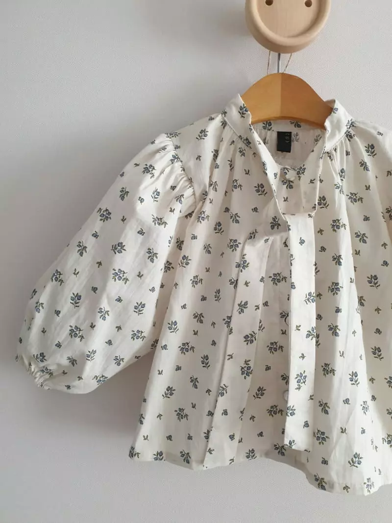 Eclair - Korean Children Fashion - #kidsstore - Ribbon Blouse - 2