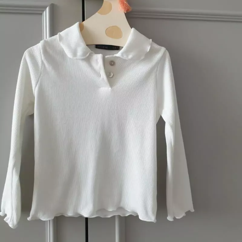 Eclair - Korean Children Fashion - #kidsstore - Collar Tee - 4