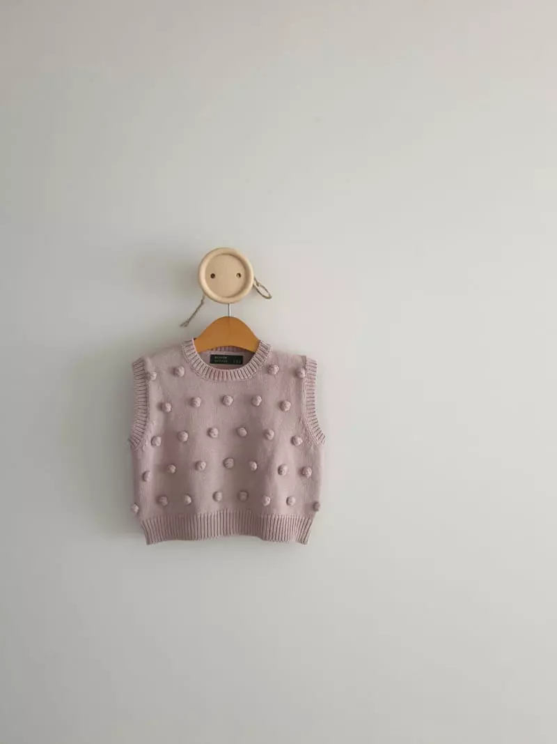 Eclair - Korean Children Fashion - #littlefashionista - Pong Pomg Vest - 10