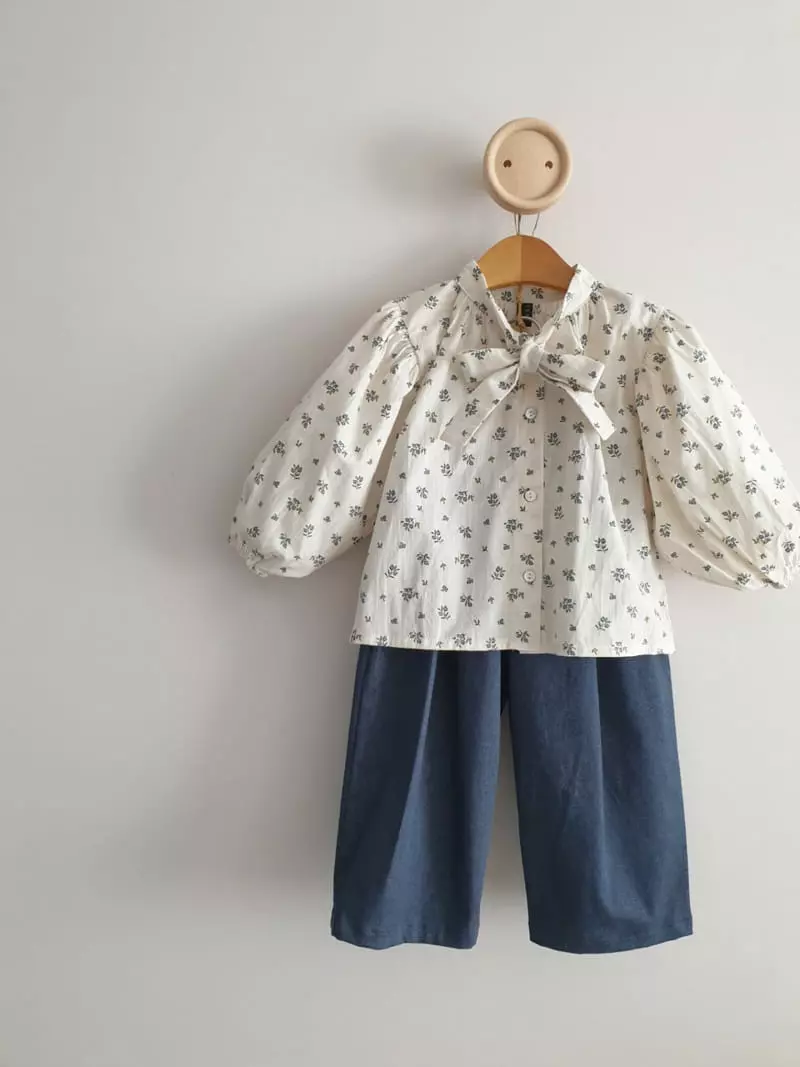 Eclair - Korean Children Fashion - #littlefashionista - Ribbon Blouse - 5