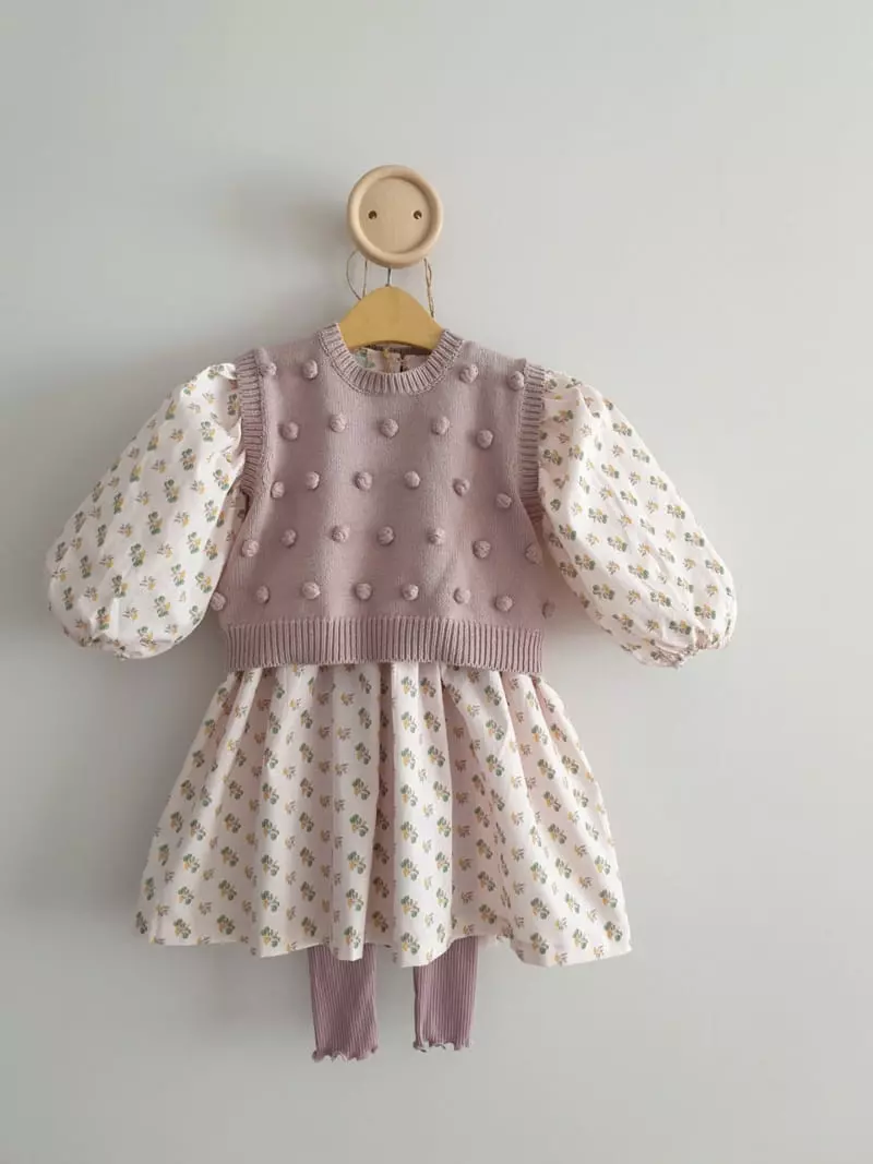 Eclair - Korean Children Fashion - #magicofchildhood - Pong Pomg Vest - 11