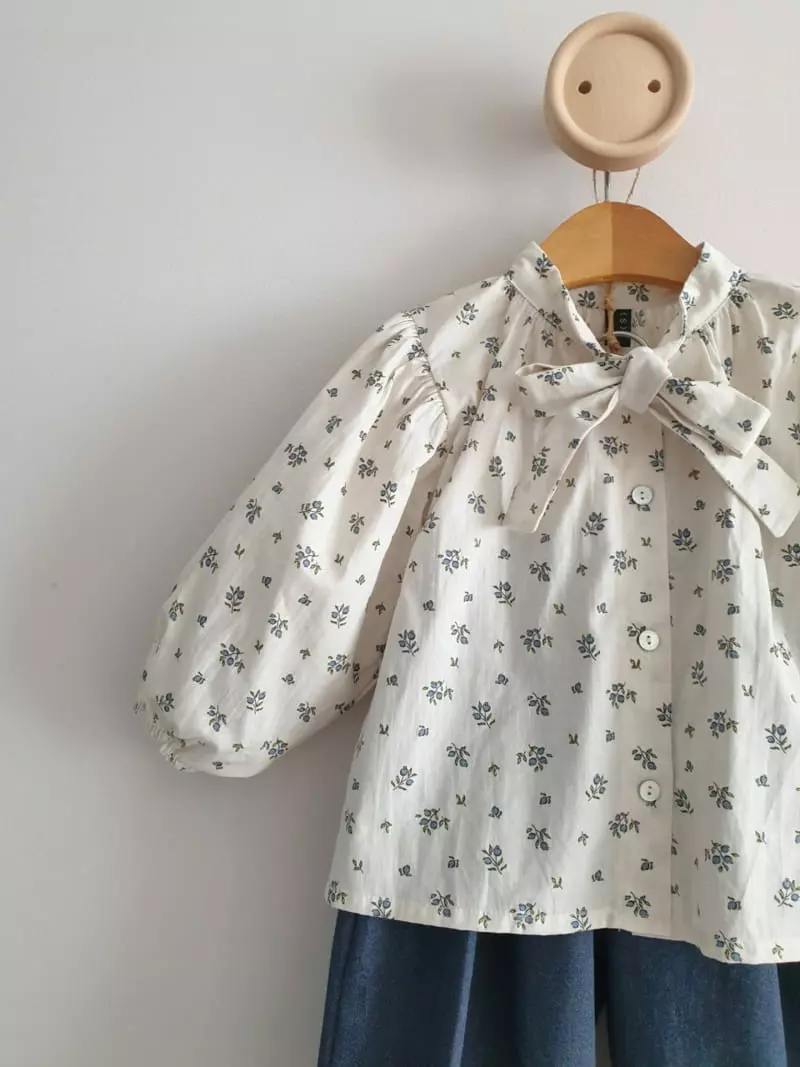 Eclair - Korean Children Fashion - #magicofchildhood - Ribbon Blouse - 6