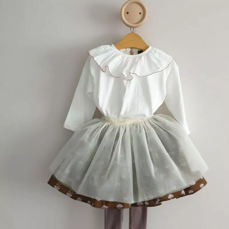 Eclair - Korean Children Fashion - #minifashionista - Ruffler Tee - 5