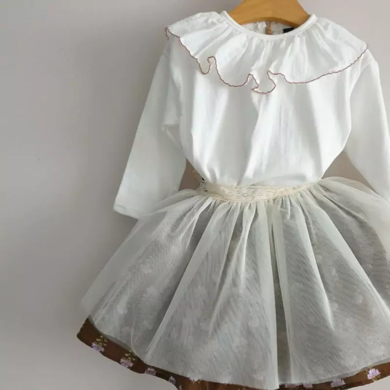 Eclair - Korean Children Fashion - #magicofchildhood - Love Skirt - 4